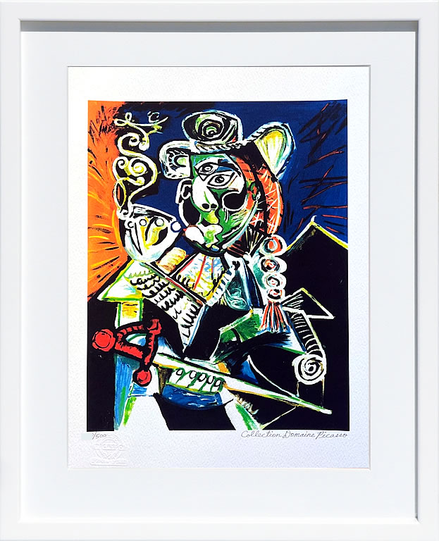 パブロ ピカソ 絵画 絵 ポスター アートパネル アートポスター モダン アート リトグラフ ゲルニカ 鳩 ドローイング 複製画 版画 作品 シルクスクリーン 絵画インテリア フレーム付き 壁掛け 北欧 おしゃれパブロ・ピカソ Cavalier with Pipe