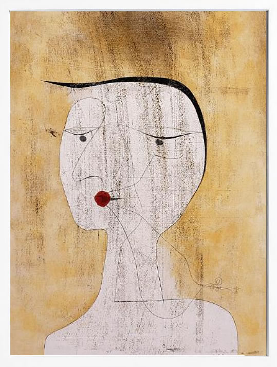 パウル クレー ポスター 絵画 絵 アートパネル アートポスター モダン アート 天使 複製画 版画 リトグラフ シルクスクリーン 絵画インテリア フレーム付き 北欧 おしゃれパウル・クレー Sealed Woman