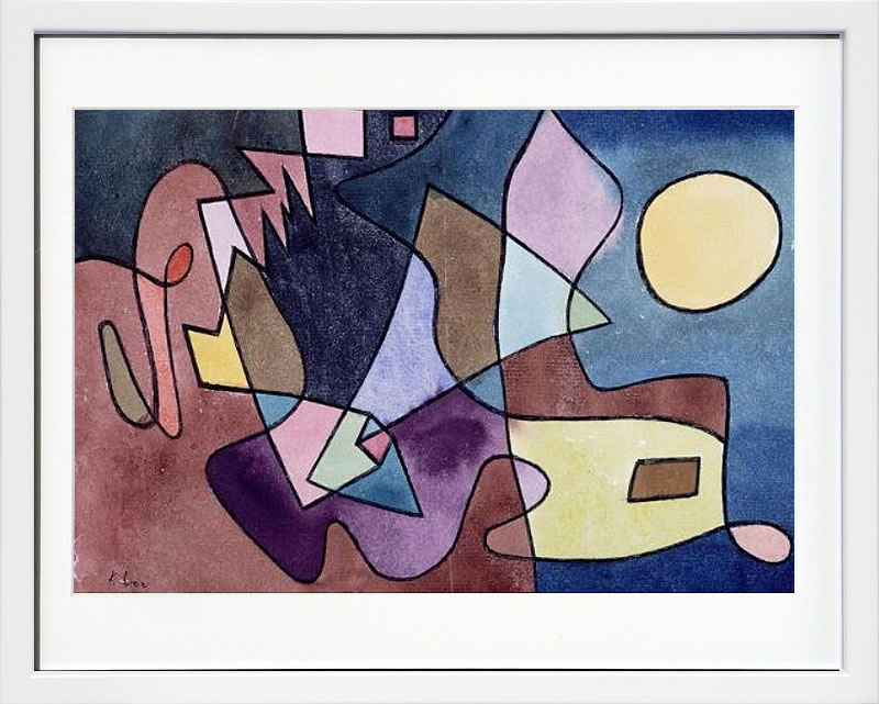 パウル クレー ポスター 絵画 絵 アートパネル アートポスター モダン アート 天使 複製画 版画 リトグラフ シルクスクリーン 絵画インテリア フレーム付き 北欧 おしゃれパウル・クレー Dramatic Landscape