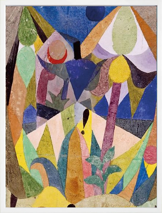 【ライセンスプリント】パウル クレー ポスター バラ 天使 モダン アート 絵画 絵 複製画 版画 作品 リトグラフ シルクスクリーン アートパネル アートポスター アートフレーム インテリア フレーム付き 抽象画 壁掛け 北欧 おしゃれパウル・クレー Mild tropical