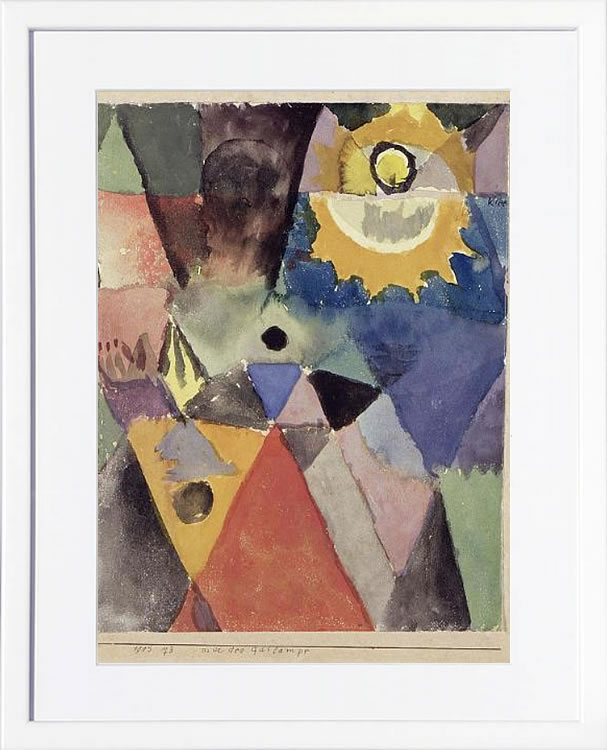 パウル クレー ポスター 絵画 絵 アートパネル アートポスター モダン アート 天使 複製画 版画 リトグラフ シルクスクリーン 絵画インテリア フレーム付き 北欧 おしゃれパウル・クレー Still life with gas lamp, 1915