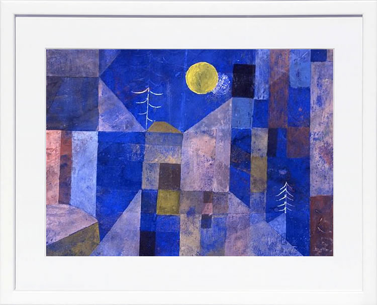 パウル クレー ポスター 絵画 絵 アートパネル アートポスター モダン アート 天使 複製画 版画 リトグラフ シルクスクリーン 絵画インテリア フレーム付き 北欧 おしゃれパウル・クレー Moonshine,1919