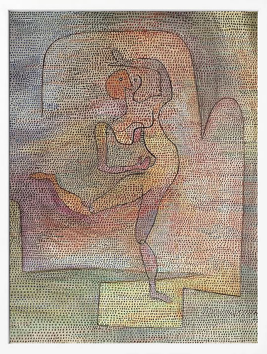 パウル クレー ポスター 絵画 絵 アートパネル アートポスター モダン アート 天使 複製画 版画 リトグラフ シルクスクリーン 絵画インテリア フレーム付き 北欧 おしゃれパウル・クレー Dancer, 1932