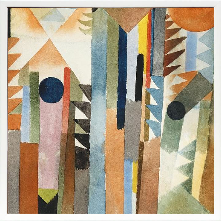 パウル クレー ポスター 絵画 絵 アートパネル アートポスター モダン アート 天使 複製画 版画 リトグラフ シルクスクリーン 絵画インテリア フレーム付き 北欧 おしゃれパウル・クレー The Forest that Grew from the Seed