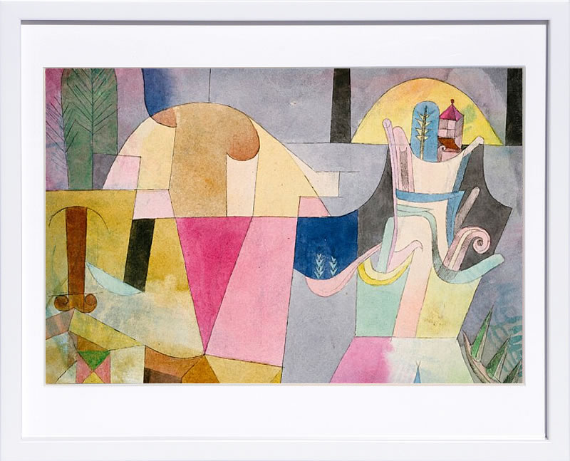 パウル クレー ポスター 絵画 絵 アートパネル アートポスター モダン アート 天使 複製画 版画 リトグラフ シルクスクリーン 絵画インテリア フレーム付き 北欧 おしゃれパウル・クレー Black Columns in a Landscape, 1919