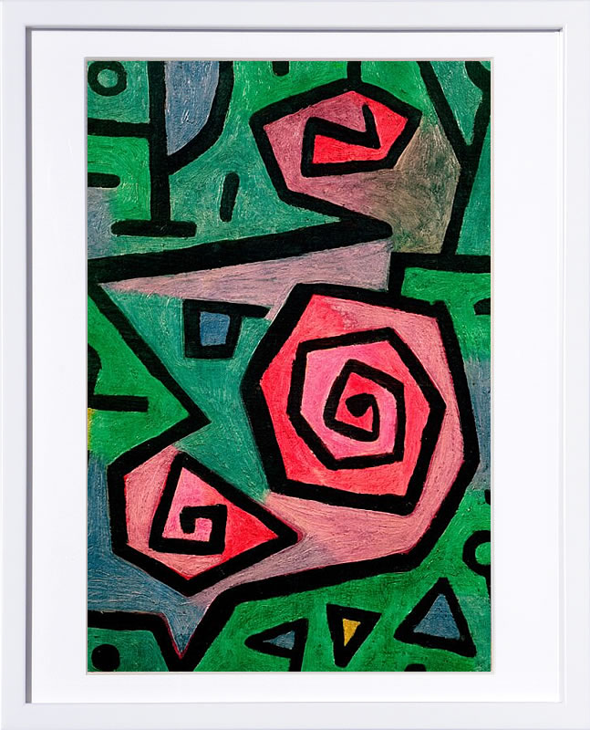 パウル クレー ポスター 絵画 絵 アートパネル アートポスター モダン アート 天使 複製画 版画 リトグラフ シルクスクリーン 絵画インテリア フレーム付き 北欧 おしゃれパウル・クレー Heroic Roses, 1938