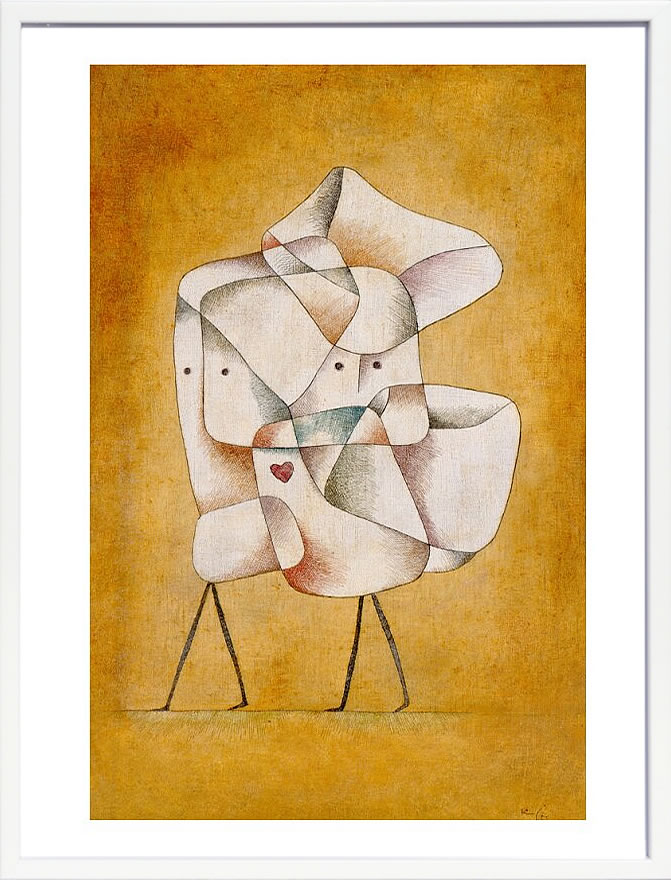 パウル クレー ポスター 絵画 絵 アートパネル アートポスター モダン アート 天使 複製画 版画 リトグラフ シルクスクリーン 絵画インテリア フレーム付き 北欧 おしゃれパウル・クレー Brother and Sister, 1930