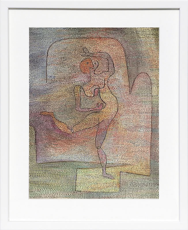 樂天商城 - パウル クレー ポスター 絵画 絵 アートパネル アートポスター モダン アート 天使 複製画 版画 リトグラフ シルクスクリーン 絵画インテリア フレーム付き 北欧 おしゃれパウル・クレー Dancer, 1932