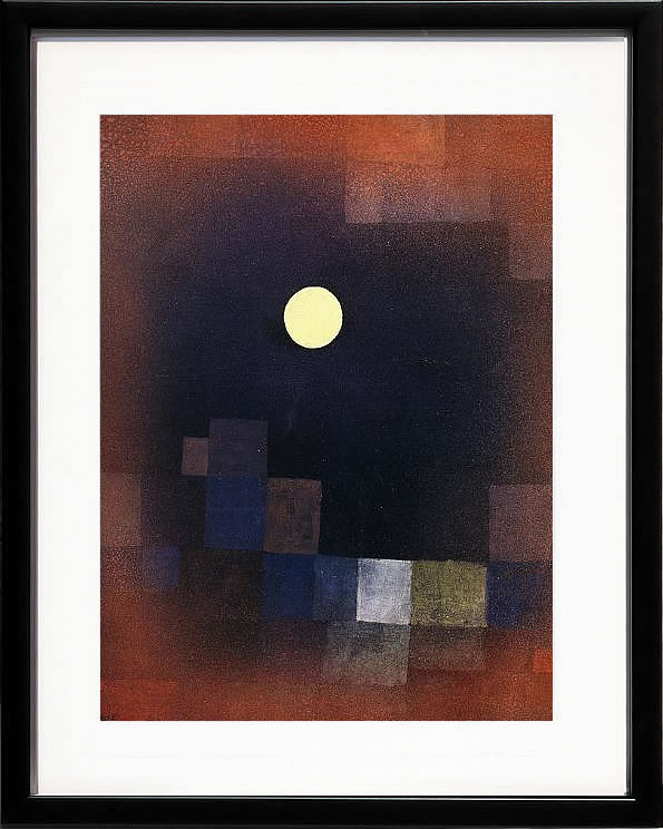 パウル クレー ポスター 絵画 絵 アートパネル アートポスター モダン アート 天使 複製画 版画 リトグラフ シルクスクリーン 絵画インテリア フレーム付き 北欧 おしゃれパウル・クレー Moonrise