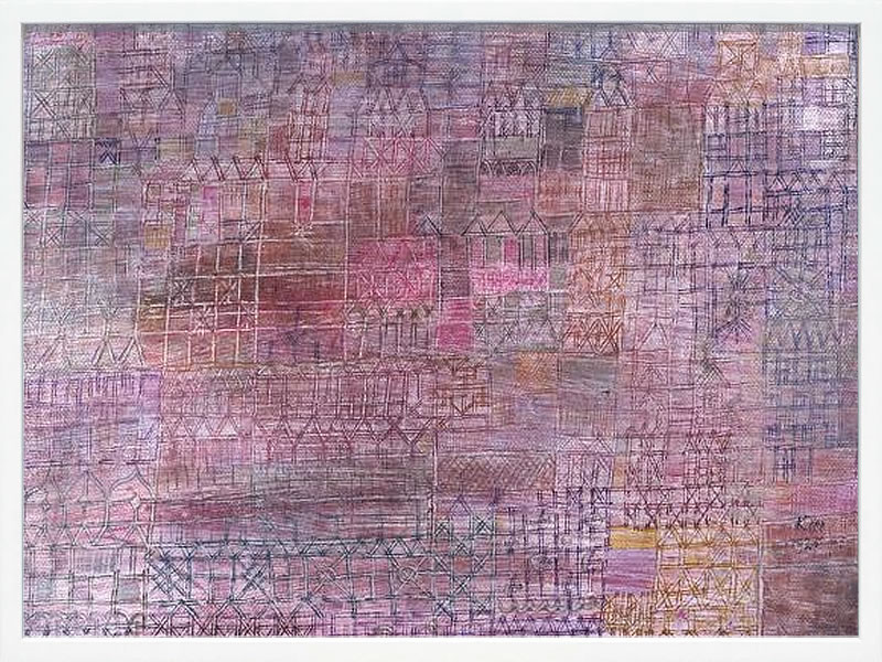 パウル クレー ポスター 絵画 絵 アートパネル アートポスター モダン アート 天使 複製画 版画 リトグラフ シルクスクリーン 絵画インテリア フレーム付き 北欧 おしゃれパウル・クレー Cathedrals; Kathedralen