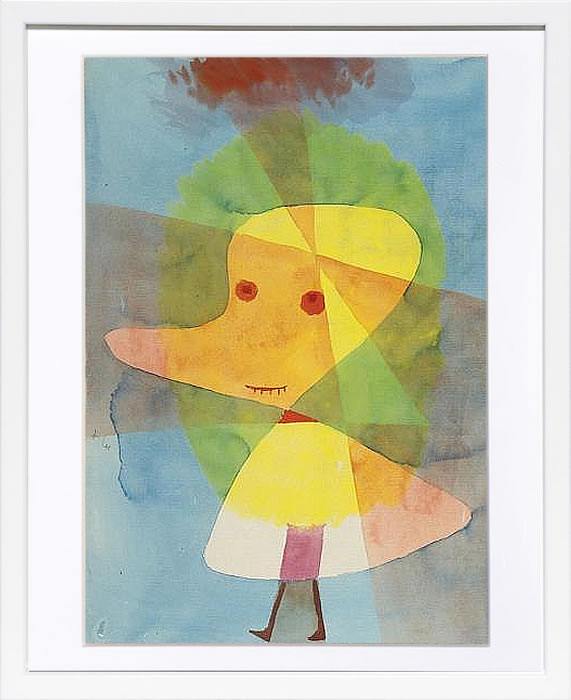 パウル クレー ポスター 絵画 絵 アートパネル アートポスター モダン アート 天使 複製画 版画 リトグラフ シルクスクリーン 絵画インテリア フレーム付き 北欧 おしゃれパウル・クレー Small Garden Ghost