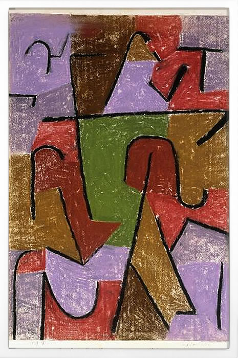 パウル クレー ポスター 絵画 絵 アートパネル アートポスター モダン アート 天使 複製画 版画 リトグラフ シルクスクリーン 絵画インテリア フレーム付き 北欧 おしゃれパウル・クレー Indianisch