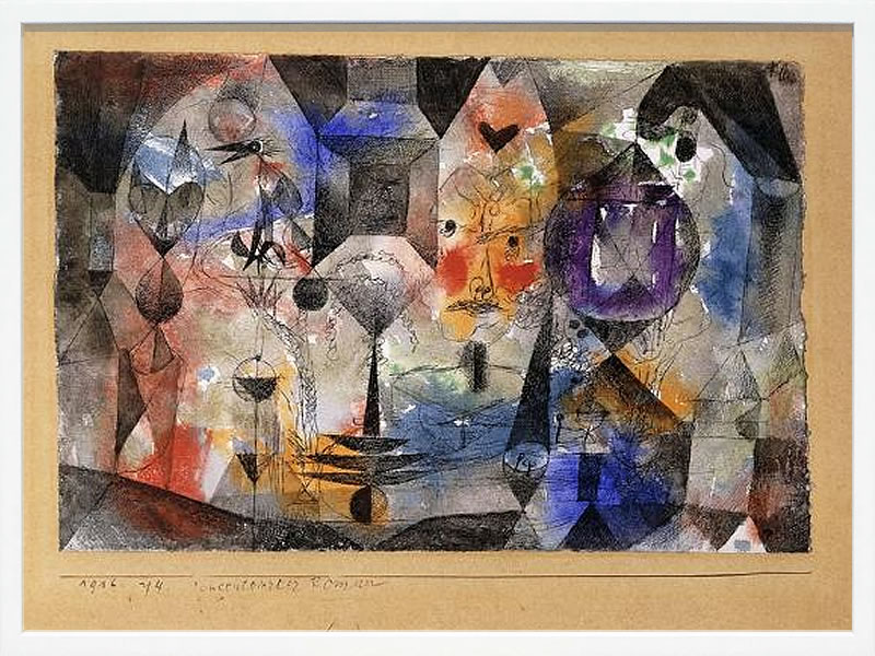 パウル クレー ポスター 絵画 絵 アートパネル アートポスター モダン アート 天使 複製画 版画 リトグラフ シルクスクリーン 絵画インテリア フレーム付き 北欧 おしゃれパウル・クレー Concentrierter Roman