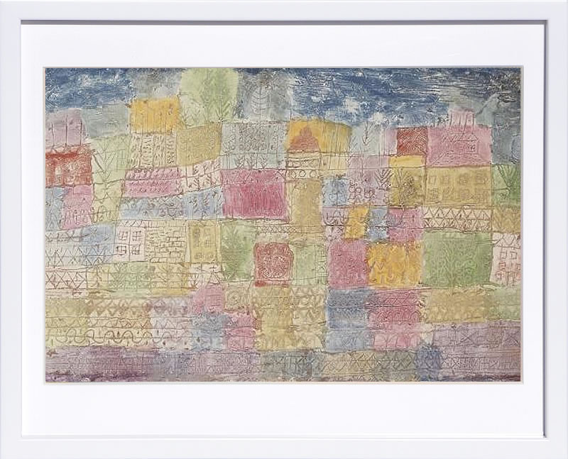 パウル クレー ポスター 絵画 絵 アートパネル アートポスター モダン アート 天使 複製画 版画 リトグラフ シルクスクリーン 絵画インテリア フレーム付き 北欧 おしゃれパウル・クレー Colourful Landscape