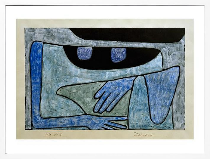 パウル クレー ポスター 絵画 絵 アートパネル アートポスター モダン アート 天使 複製画 版画 リトグラフ シルクスクリーン 絵画インテリア フレーム付き 北欧 おしゃれパウル・クレー Daemonie