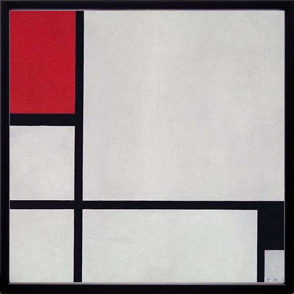 【ライセンスプリント】ピート モンドリアン 絵画 ポスター モダン アート 絵 版画 複製画 作品 リトグラフ シルクスクリーン アートパネル アートポスター インテリア フレーム付き 抽象画 壁掛け 北欧 おしゃれピエト モンドリアン Composition No.1,with Red