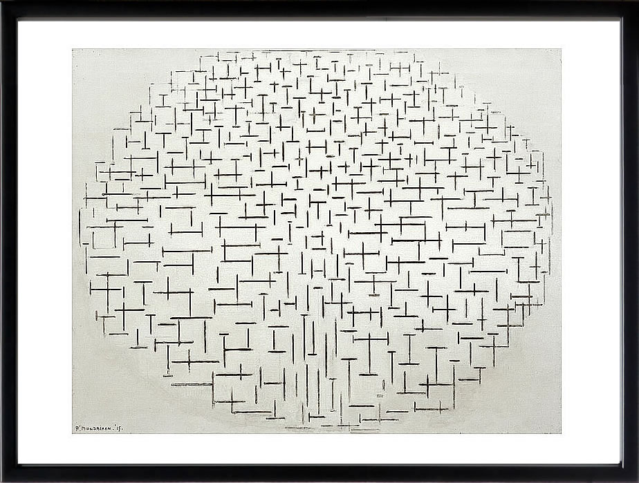 【ライセンスプリント】ピート モンドリアン 絵画 ポスター モダン アート 絵 版画 複製画 作品 リトグラフ シルクスクリーン アートパネル アートポスター インテリア フレーム付き 抽象画 壁掛け 北欧 おしゃれピエト モンドリアン Composition 10 in Black