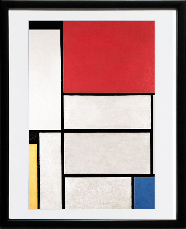 【ライセンスプリント】ピート モンドリアン 絵画 ポスター モダン アート 絵 版画 複製画 作品 リトグラフ シルクスクリーン アートパネル アートポスター インテリア フレーム付き 抽象画 壁掛け 北欧 おしゃれピエト モンドリアン Tableau I,1921