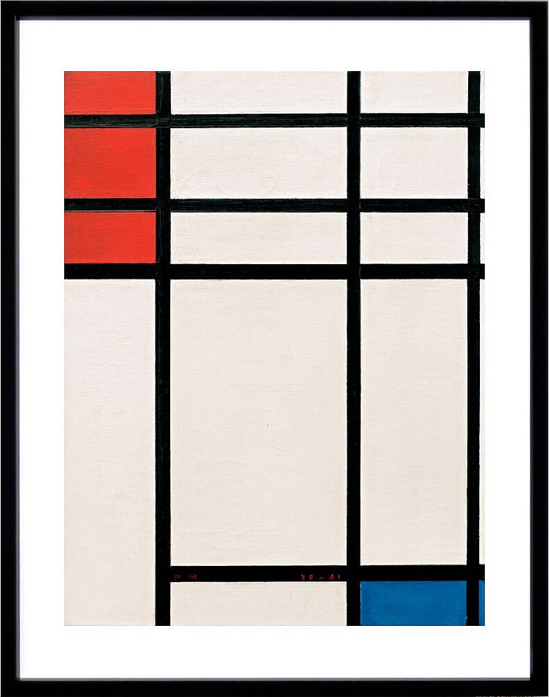 【ライセンスプリント】ピート モンドリアン 絵画 ポスター モダン アート 絵 版画 複製画 作品 リトグラフ シルクスクリーン アートパネル アートポスター インテリア フレーム付き 抽象画 壁掛け 北欧 おしゃれピエト モンドリアン Composition in Red