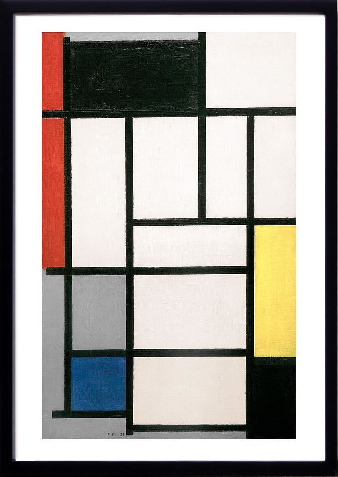 【ライセンスプリント】ピート モンドリアン 絵画 ポスター モダン アート 絵 版画 複製画 作品 リトグラフ シルクスクリーン アートパネル アートポスター インテリア フレーム付き 抽象画 壁掛け 北欧 おしゃれピエト モンドリアン Composition with Red