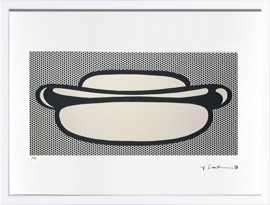 ロイ リキテンスタイン ポスター 絵画 アートパネル アートポスター ポップ アート 絵 複製画 版画 リトグラフ シルクスクリーン アートフレーム インテリア フレーム付き 壁掛け 北欧 おしゃれロイ・リキテンスタイン Hot Dog