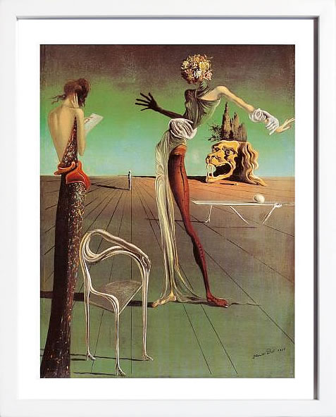 【ライセンスプリント】サルバドール ダリ リトグラフ 版画 絵画 ポスター アートパネル モダン アート 絵 複製画 抽象画 作品 シルクスクリーン アートフレーム インテリア フレーム付き 壁掛け 北欧 おしゃれ 大きいサルヴァドール・ダリ Woman with a Head of Roses