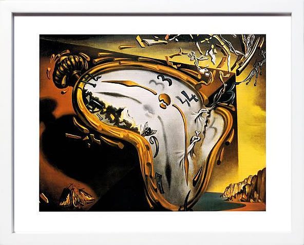 【ライセンスプリント】サルバドール ダリ リトグラフ 版画 絵画 ポスター アートパネル モダン アート 絵 複製画 抽象画 作品 シルクスクリーン アートフレーム インテリア フレーム付き 壁掛け 北欧 おしゃれ 大きいサルヴァドール・ダリ Soft Watch at the Moment