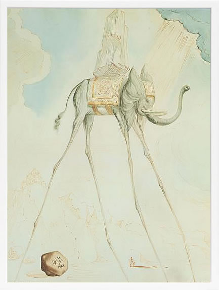 【ライセンスプリント】サルバドール ダリ リトグラフ 版画 絵画 ポスター アートパネル モダン アート 絵 複製画 抽象画 作品 シルクスクリーン アートフレーム インテリア フレーム付き 壁掛け 北欧 おしゃれ 大きいサルヴァドール・ダリ L'Elephante Giraffe