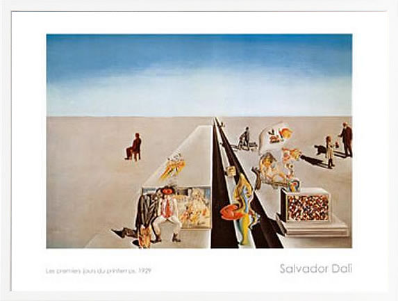 【ライセンスプリント】サルバドール ダリ リトグラフ 版画 絵画 ポスター アートパネル モダン アート 絵 複製画 抽象画 作品 シルクスクリーン アートフレーム インテリア フレーム付き 壁掛け 北欧 おしゃれ 大きいサルヴァドール・ダリ I Primi Giomi di Primavera