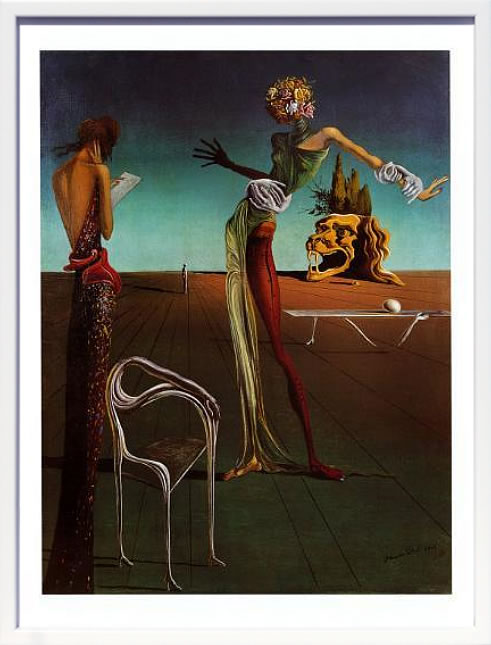 【ライセンスプリント】サルバドール ダリ リトグラフ 版画 絵画 ポスター アートパネル モダン アート 絵 複製画 抽象画 作品 シルクスクリーン アートフレーム インテリア フレーム付き 壁掛け 北欧 おしゃれ 大きいサルヴァドール・ダリ Woman with a Head of Roses