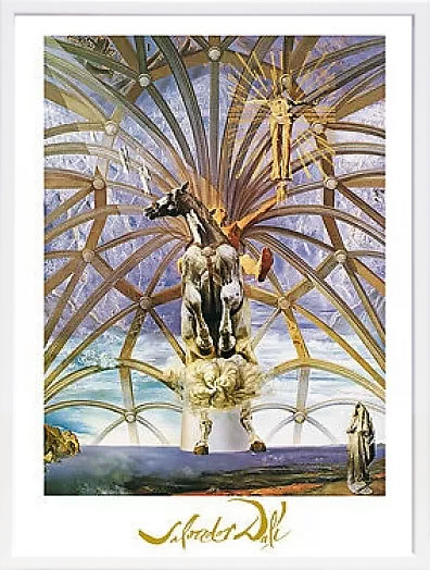 【ライセンスプリント】サルバドール ダリ リトグラフ 版画 絵画 ポスター アートパネル モダン アート 絵 複製画 抽象画 作品 シルクスクリーン アートフレーム インテリア フレーム付き 壁掛け 北欧 おしゃれ 大きいサルヴァドール・ダリ Santiago El Grande,c.1957