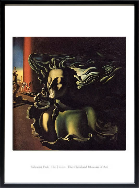 【ライセンスプリント】サルバドール ダリ リトグラフ 版画 絵画 ポスター アートパネル モダン アート 絵 複製画 抽象画 作品 シルクスクリーン アートフレーム インテリア フレーム付き 壁掛け 北欧 おしゃれ 大きいサルヴァドール・ダリ The Dream