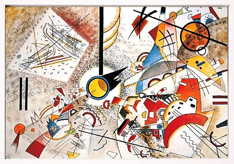 【ライセンスプリント】ワシリー カンディンスキー ポスター モダン アート 絵画 絵 複製画 版画 作品 リトグラフ シルクスクリーン アートパネル アートポスター インテリア フレーム付き 抽象画 壁掛け 北欧 おしゃれワシリー・カンディンスキー Bustling Aquarelle