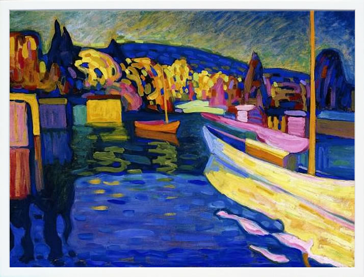 【ライセンスプリント】ワシリー カンディンスキー ポスター モダン アート 絵画 絵 複製画 版画 作品 リトグラフ シルクスクリーン アートパネル アートポスター インテリア フレーム付き 抽象画 壁掛け 北欧 おしゃれワシリー・カンディンスキー Autumn Landscape