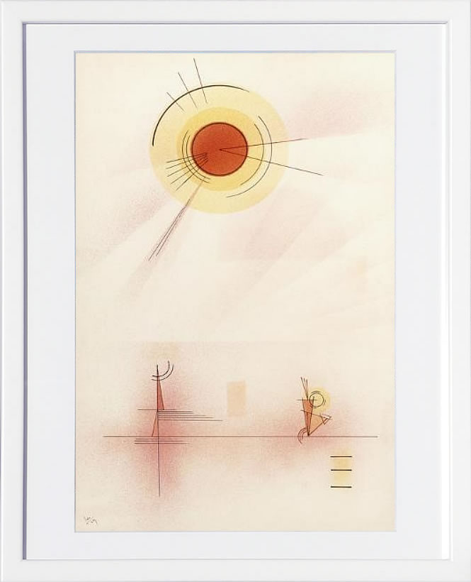 【ライセンスプリント】ワシリー カンディンスキー ポスター モダン アート 絵画 絵 複製画 版画 作品 リトグラフ シルクスクリーン アートパネル アートポスター インテリア フレーム付き 抽象画 壁掛け 北欧 おしゃれワシリー・カンディンスキー Sunshine,1929