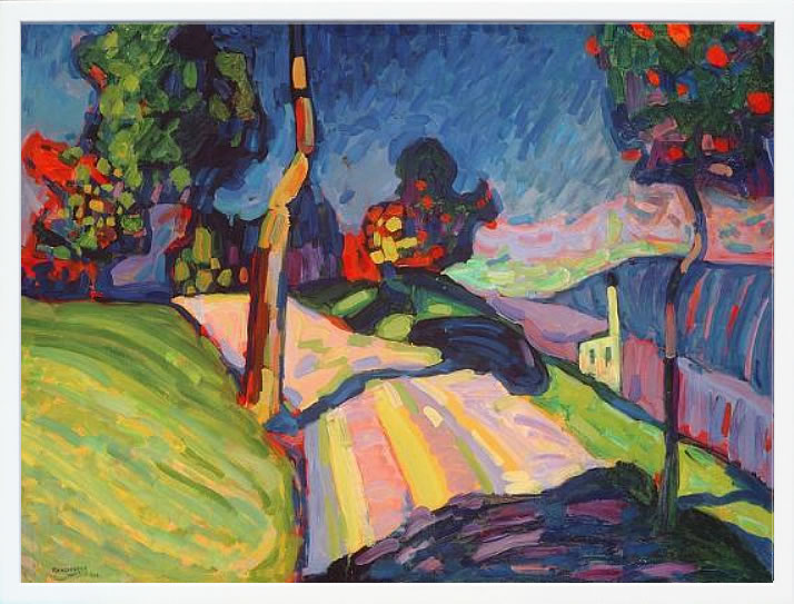 【ライセンスプリント】ワシリー カンディンスキー ポスター モダン アート 絵画 絵 複製画 版画 作品 リトグラフ シルクスクリーン アートパネル アートポスター インテリア フレーム付き 抽象画 壁掛け 北欧 おしゃれワシリー・カンディンスキー Autumn Landscape