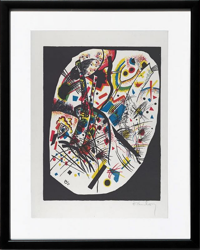 【ライセンスプリント】ワシリー カンディンスキー ポスター モダン アート 絵画 絵 複製画 版画 作品 リトグラフ シルクスクリーン アートパネル アートポスター インテリア フレーム付き 抽象画 壁掛け 北欧 おしゃれワシリー・カンディンスキー Kleine Welten III