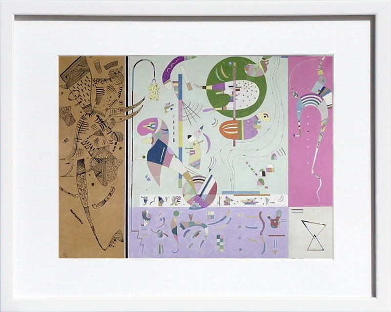 【ライセンスプリント】ワシリー カンディンスキー ポスター モダン アート 絵画 絵 複製画 版画 作品 リトグラフ シルクスクリーン アートパネル アートポスター インテリア フレーム付き 抽象画 壁掛け 北欧 おしゃれワシリー・カンディンスキー Parties diverses