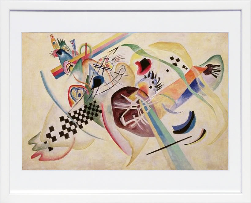 【ライセンスプリント】ワシリー カンディンスキー ポスター モダン アート 絵画 絵 複製画 版画 作品 リトグラフ シルクスクリーン アートパネル アートポスター インテリア フレーム付き 抽象画 壁掛け 北欧 おしゃれワシリー・カンディンスキー Composition No.224