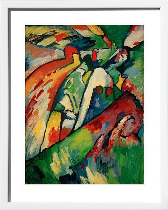 【ライセンスプリント】ワシリー カンディンスキー ポスター モダン アート 絵画 絵 複製画 版画 作品 リトグラフ シルクスクリーン アートパネル アートポスター インテリア フレーム付き 抽象画 壁掛け 北欧 おしゃれワシリー・カンディンスキー Improvisation 7