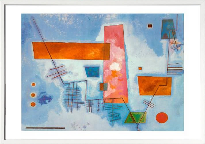 【ライセンスプリント】ワシリー カンディンスキー ポスター モダン アート 絵画 絵 複製画 版画 作品 リトグラフ シルクスクリーン アートパネル アートポスター インテリア フレーム付き 抽象画 壁掛け 北欧 おしゃれワシリー・カンディンスキー J Contard