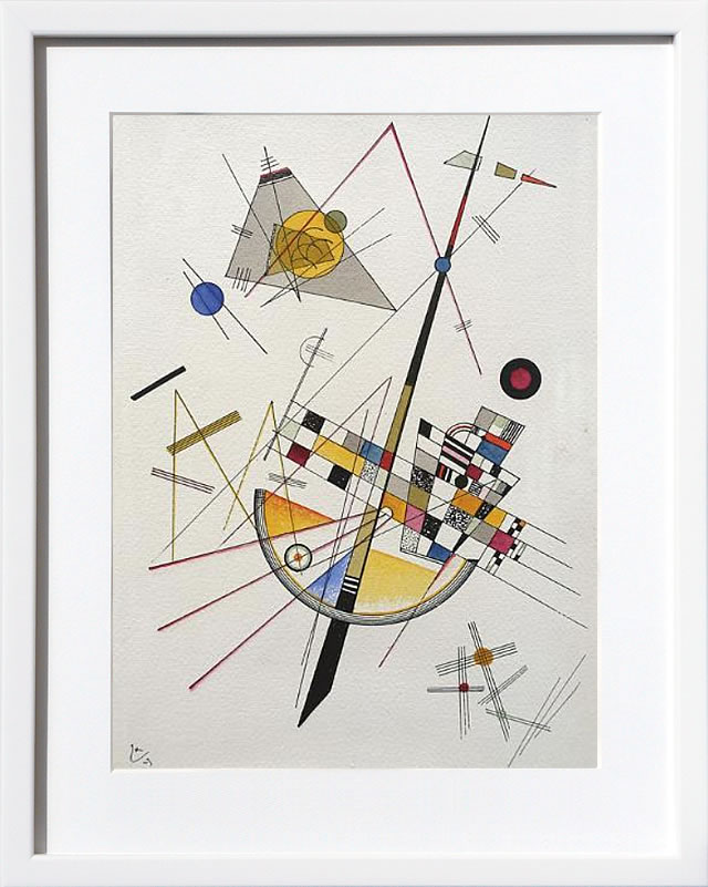 【ライセンスプリント】ワシリー カンディンスキー ポスター モダン アート 絵画 絵 複製画 版画 作品 リトグラフ シルクスクリーン アートパネル アートポスター インテリア フレーム付き 抽象画 壁掛け 北欧 おしゃれワシリー・カンディンスキー Delicate Tension