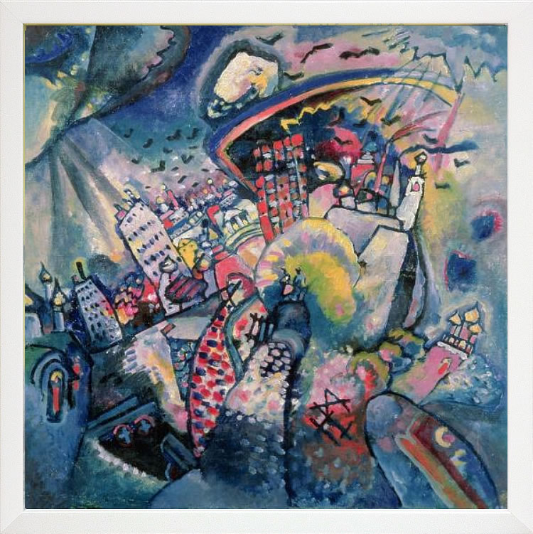 【ライセンスプリント】ワシリー カンディンスキー ポスター モダン アート 絵画 絵 複製画 版画 作品 リトグラフ シルクスクリーン アートパネル アートポスター インテリア フレーム付き 抽象画 壁掛け 北欧 おしゃれワシリー・カンディンスキー Moscow I,1916