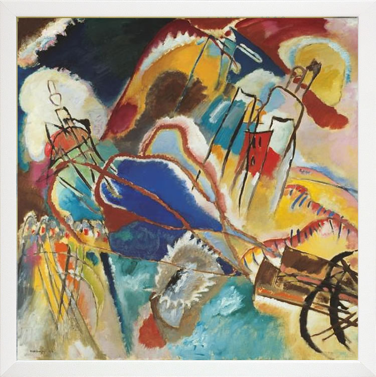 【ライセンスプリント】ワシリー カンディンスキー ポスター モダン アート 絵画 絵 複製画 版画 作品 リトグラフ シルクスクリーン アートパネル アートポスター インテリア フレーム付き 抽象画 壁掛け 北欧 おしゃれワシリー・カンディンスキー Improvisation No.30