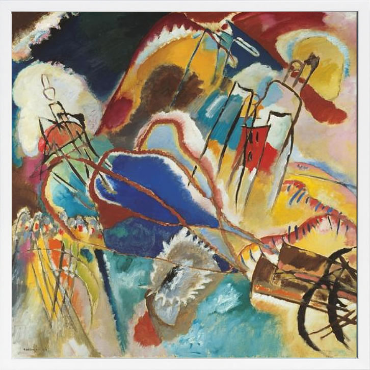 【ライセンスプリント】ワシリー カンディンスキー ポスター モダン アート 絵画 絵 複製画 版画 作品 リトグラフ シルクスクリーン アートパネル アートポスター インテリア フレーム付き 抽象画 壁掛け 北欧 おしゃれワシリー・カンディンスキー Improvisation No.30