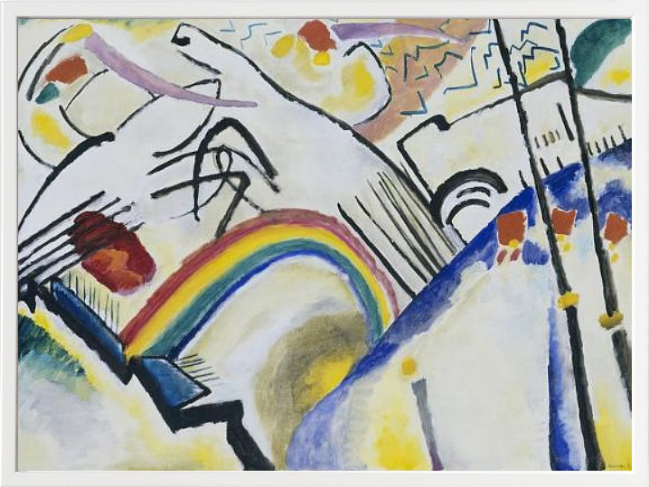 【ライセンスプリント】ワシリー カンディンスキー ポスター モダン アート 絵画 絵 複製画 版画 作品 リトグラフ シルクスクリーン アートパネル アートポスター インテリア フレーム付き 抽象画 壁掛け 北欧 おしゃれワシリー・カンディンスキー Cossacks