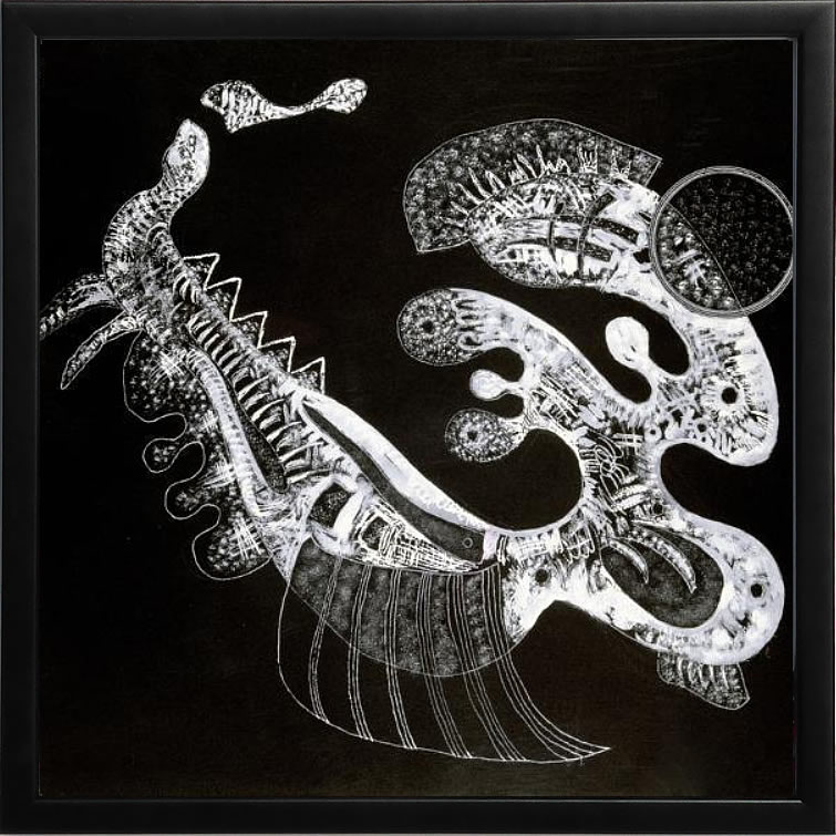 【ライセンスプリント】ワシリー カンディンスキー ポスター モダン アート 絵画 絵 複製画 版画 作品 リトグラフ シルクスクリーン アートパネル アートポスター インテリア フレーム付き 抽象画 壁掛け 北欧 おしゃれワシリー・カンディンスキー Black and White,20th