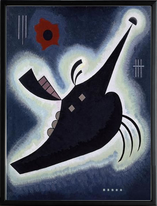 【ライセンスプリント】ワシリー カンディンスキー ポスター モダン アート 絵画 絵 複製画 版画 作品 リトグラフ シルクスクリーン アートパネル アートポスター インテリア フレーム付き 抽象画 壁掛け 北欧 おしゃれワシリー・カンディンスキー Pointed Black,1931