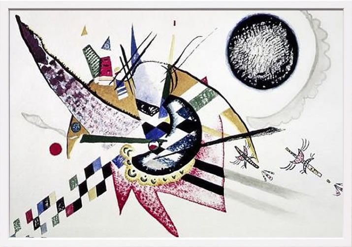 樂天商城 - ワシリー カンディンスキー 絵画 絵 ポスター アートパネル アートポスター モダン アート 複製画 版画 リトグラフ シルクスクリーン 絵画インテリア フレーム付き 北欧 おしゃれワシリー・カンディンスキー Watercolor Painting of Composition