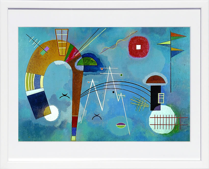 【ライセンスプリント】ワシリー カンディンスキー ポスター モダン アート 絵画 絵 複製画 版画 作品 リトグラフ シルクスクリーン アートパネル アートポスター インテリア フレーム付き 抽象画 壁掛け 北欧 おしゃれワシリー・カンディンスキー Round and Pointed